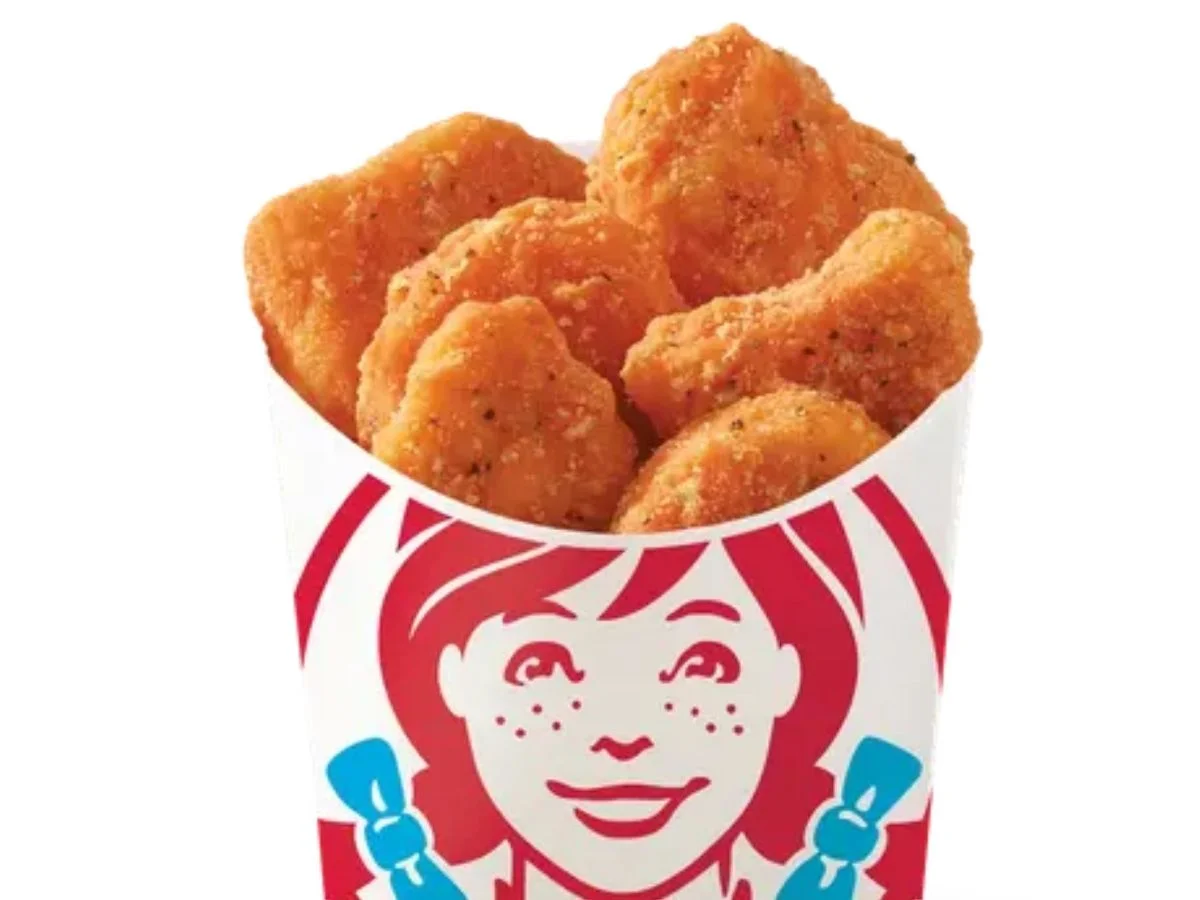 Wendy's 6 Piece Spicy Chicken Nuggets snack portion