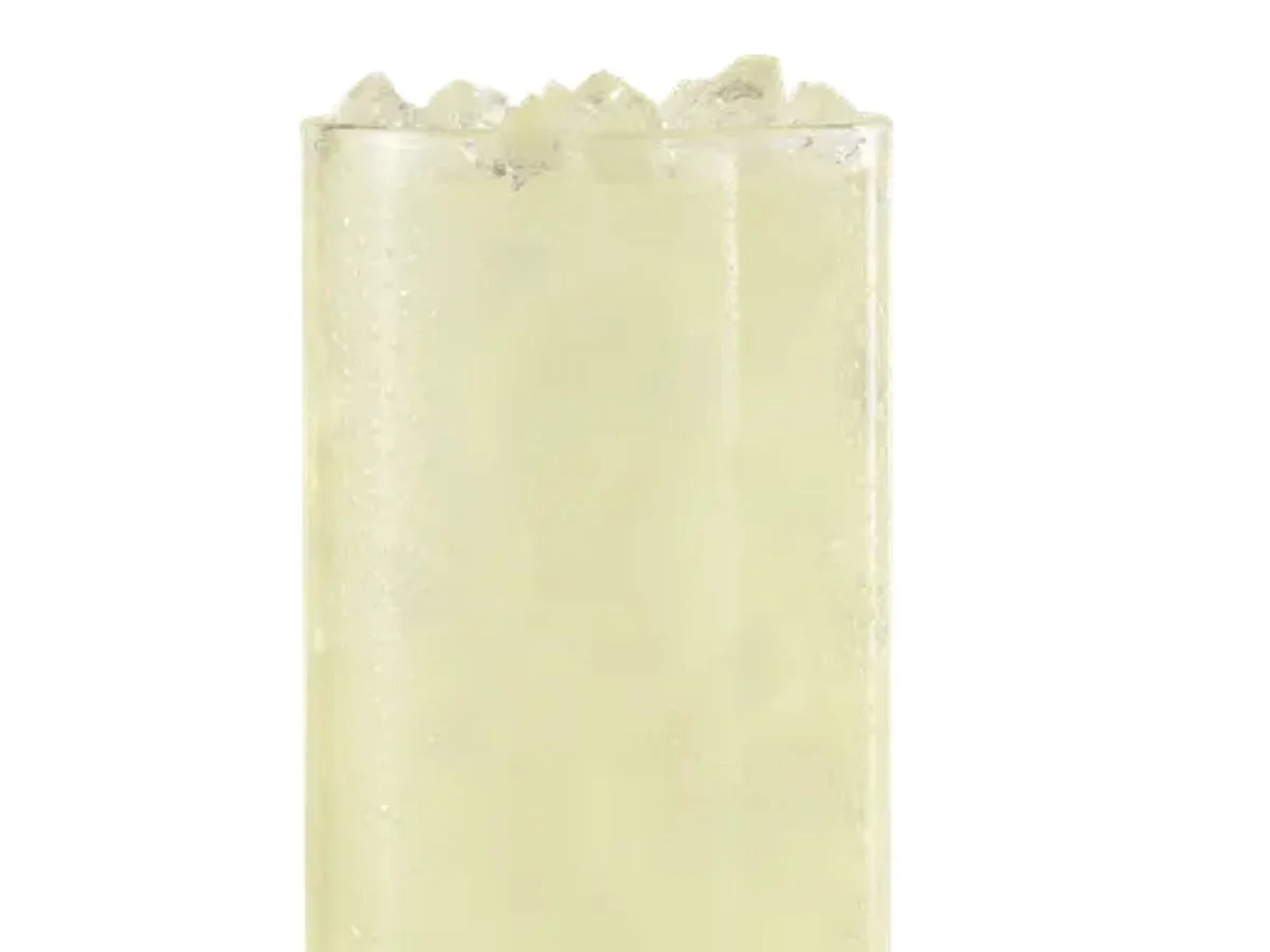 Classic ice-cold cup of Wendy's signature all-natural real lemonade