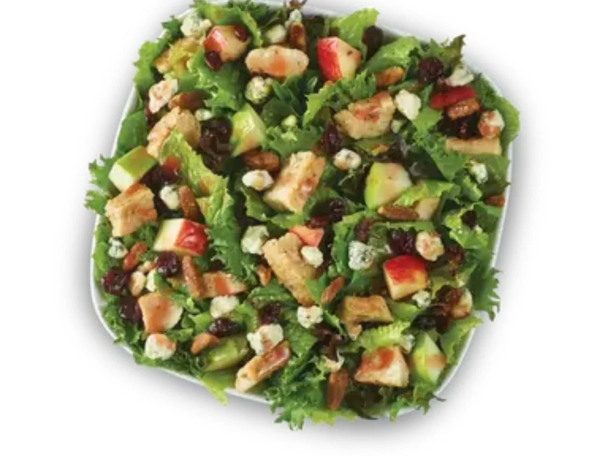 Wendy's Apple Pecan Salad with sweet vinaigrette