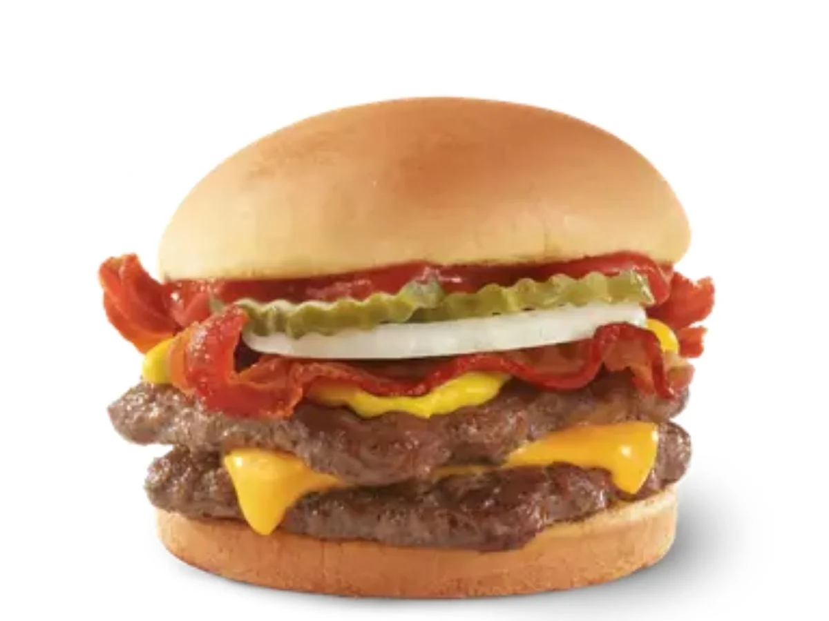 Wendy's Bacon Double Stack value tier premium hamburger