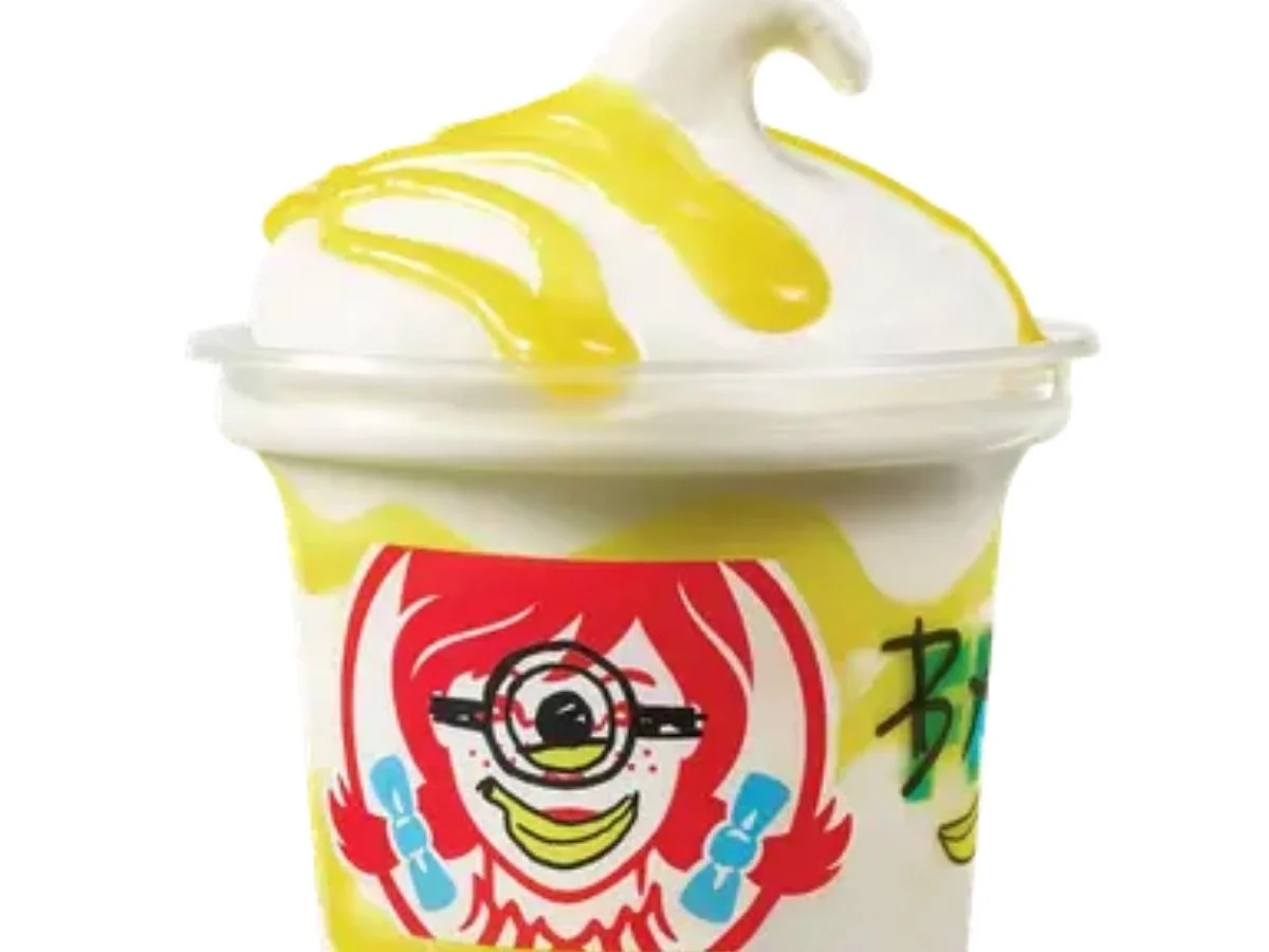 Wendy's Banana Frosty Swirl Vanilla