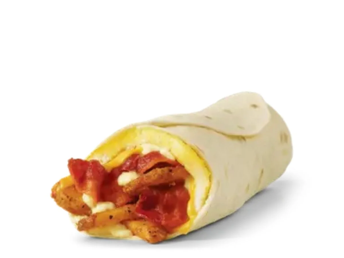 Wendy's Breakfast Burrito with Smoked Bacon Pieces
