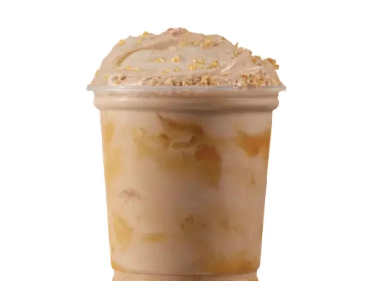 Wendy's Caramel Crunch Chocolate Frosty Fusion crispy crisp sweets cup
