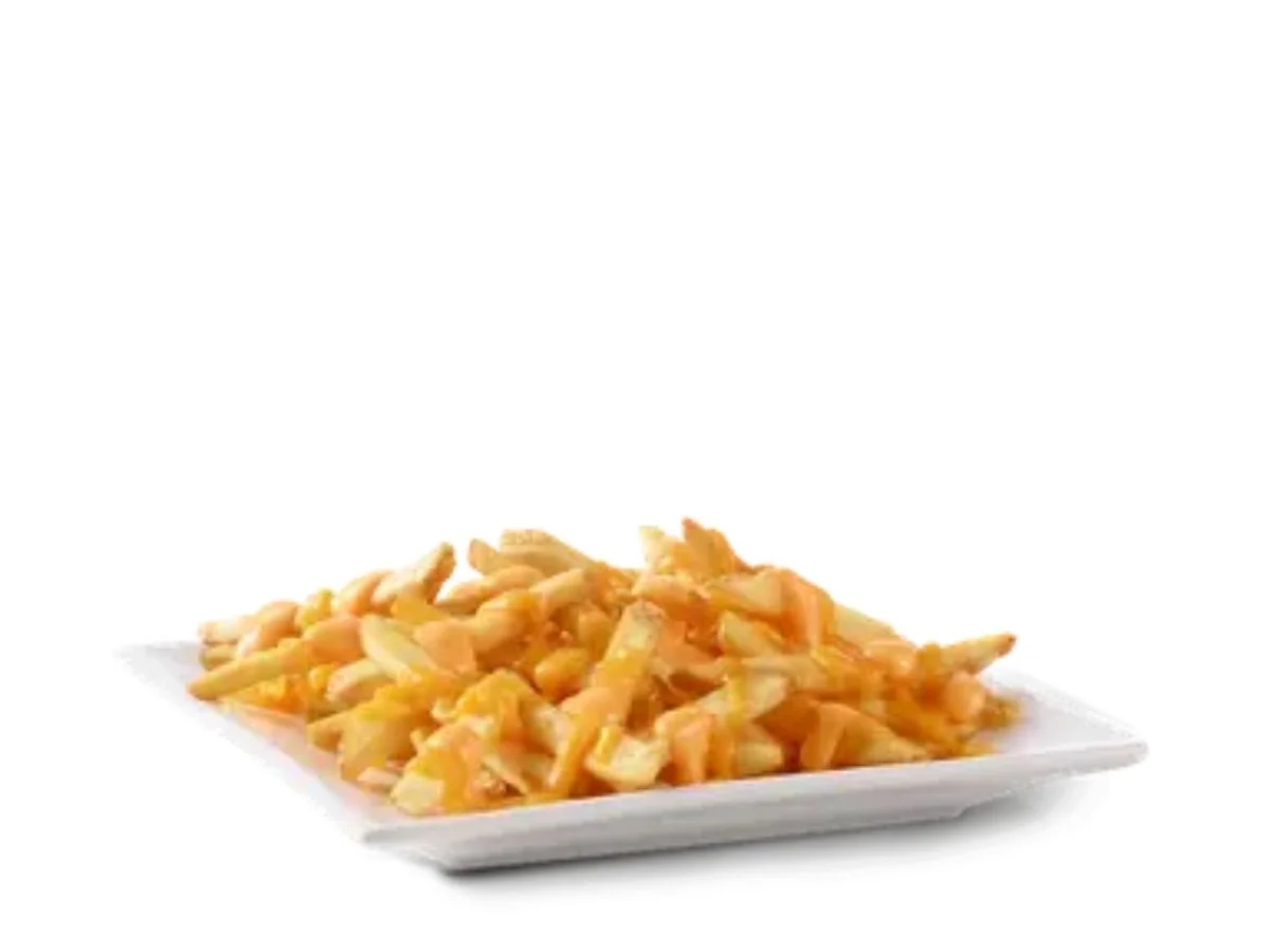 Wendy's Cheese Fries covered in liquid cheddar sauce