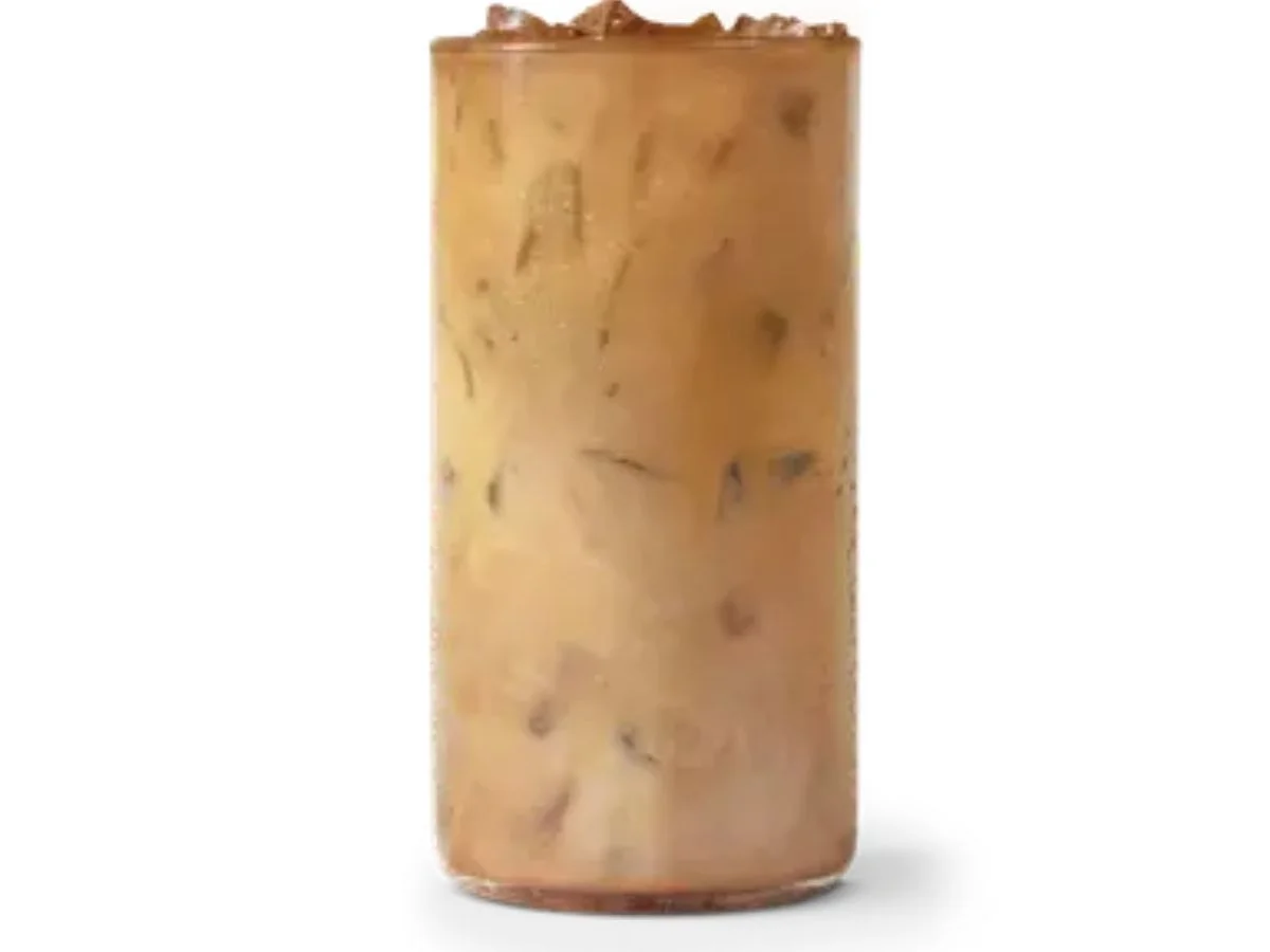 Perfectly balanced iced cold brew prepared with traditional cream and sugar