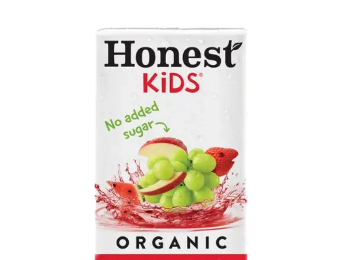 Organic Honest Kids organic fruit punch drink pouch box