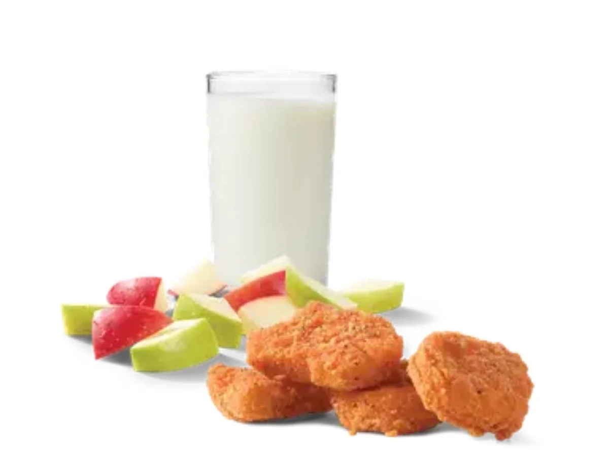 Wendy's junior spicy chicken nuggets 4 count child size