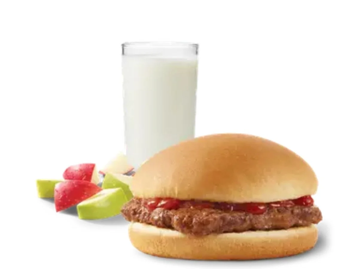 Wendy's children hamburger plain grilled beef patty bun