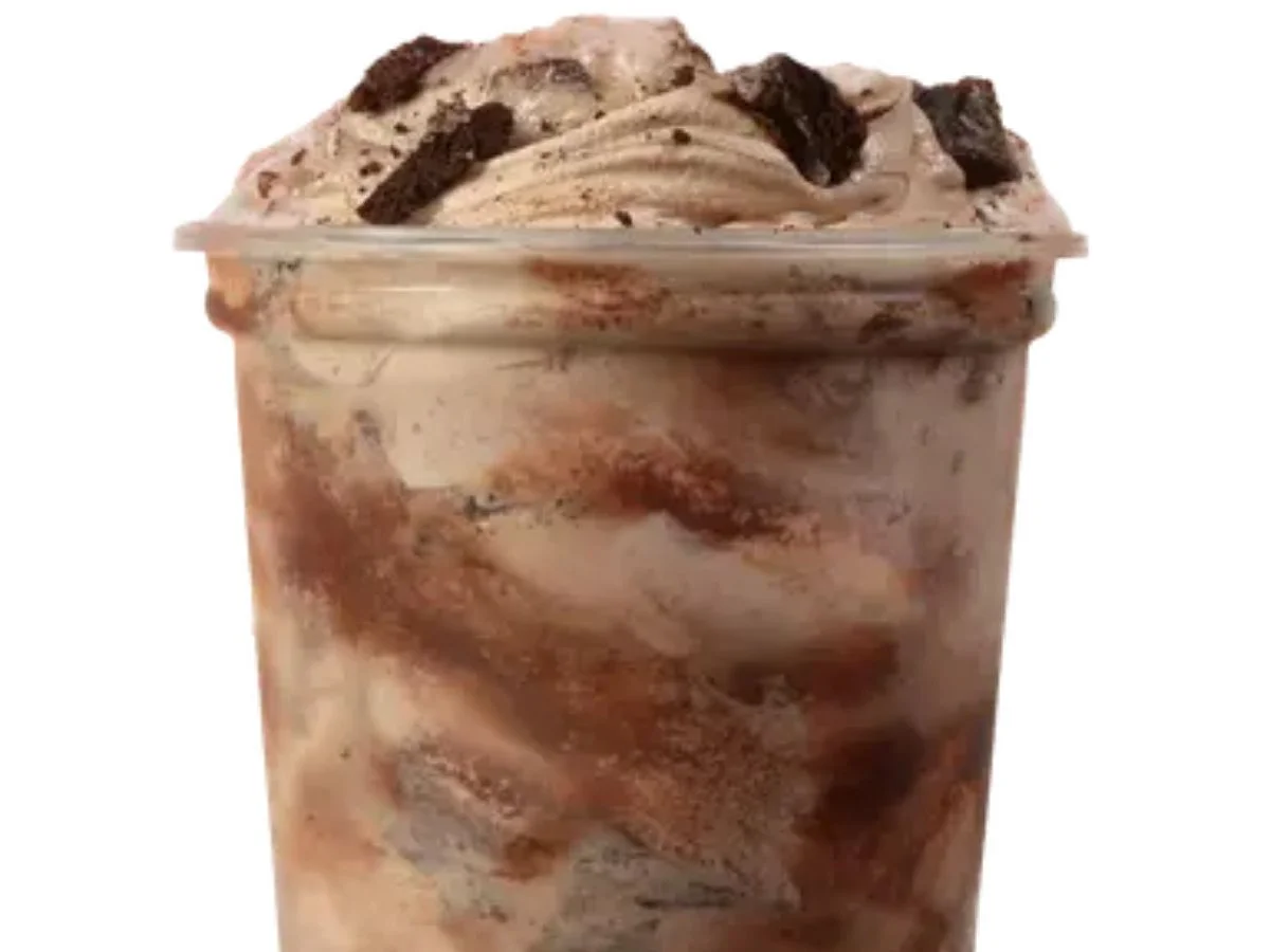 Wendy's OREO Brownie Chocolate Frosty Fusion intense chocolate crunch medley