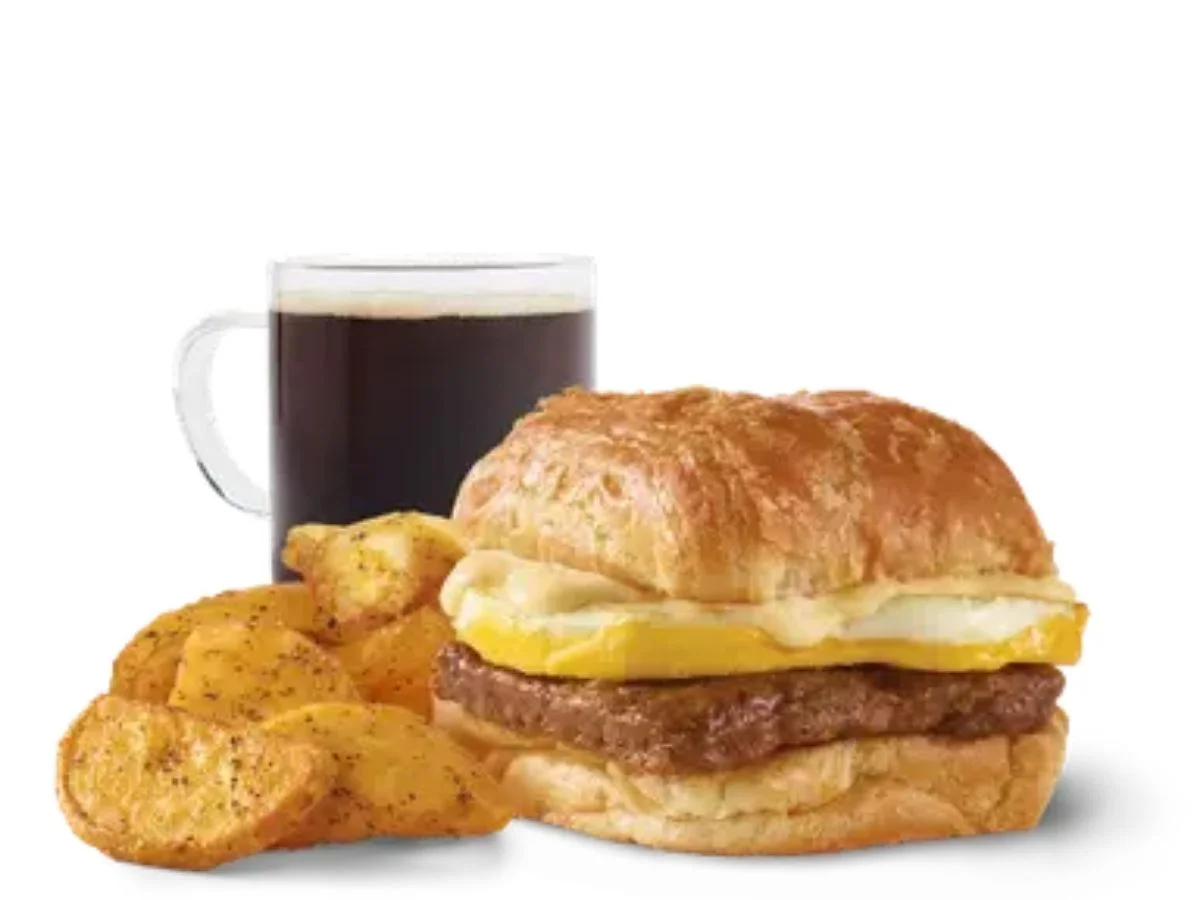 Wendy's Sausage, Egg & Swiss Croissant Combo