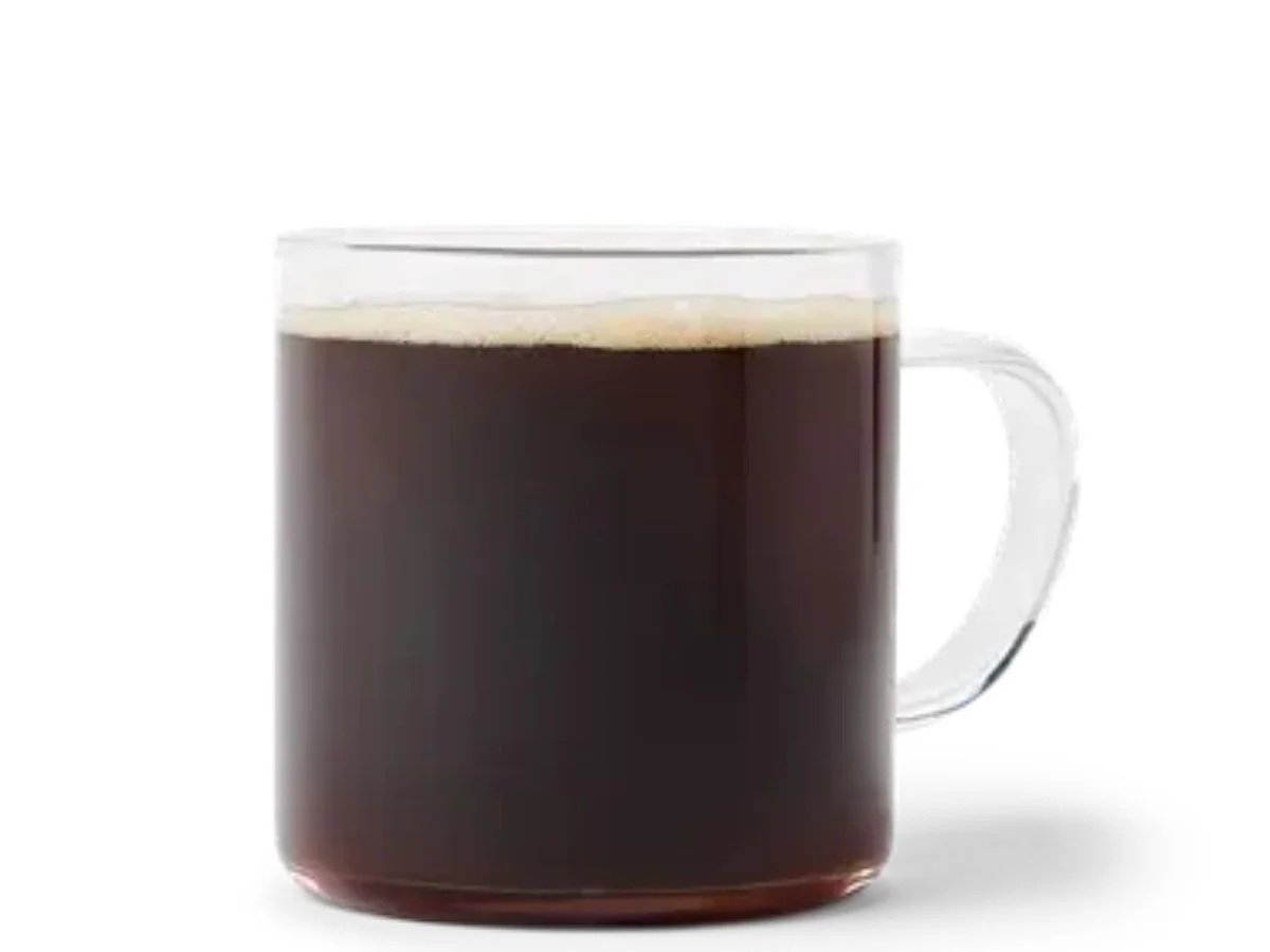 Wendy's classic hot brewed regular coffee served in a warm cup