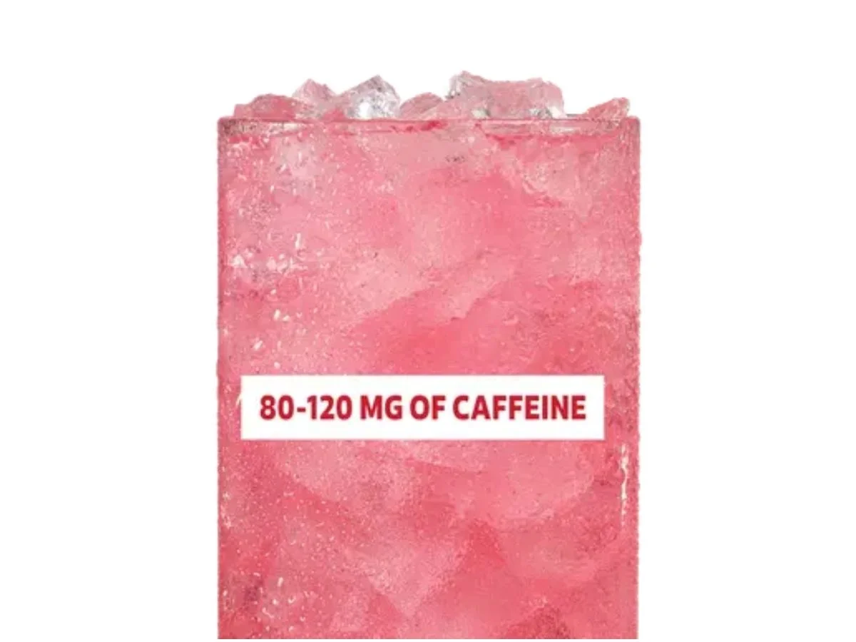 Effervescent watermelon sparkling energy boost option from Wendy's