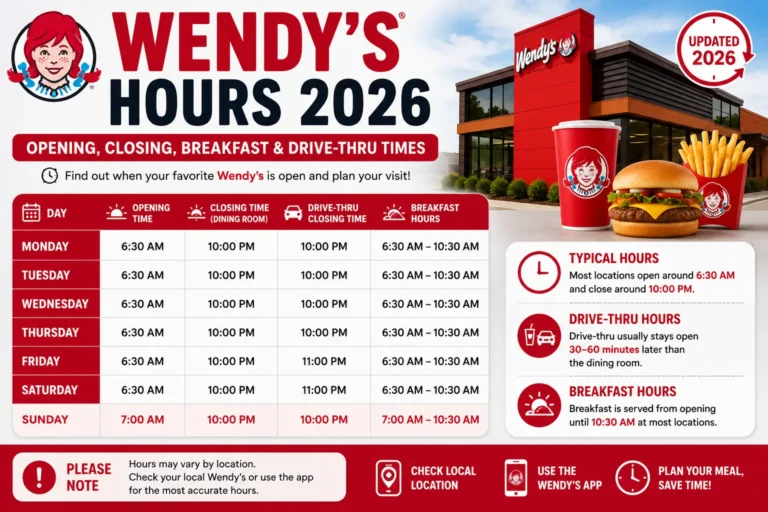 Wendys Hours