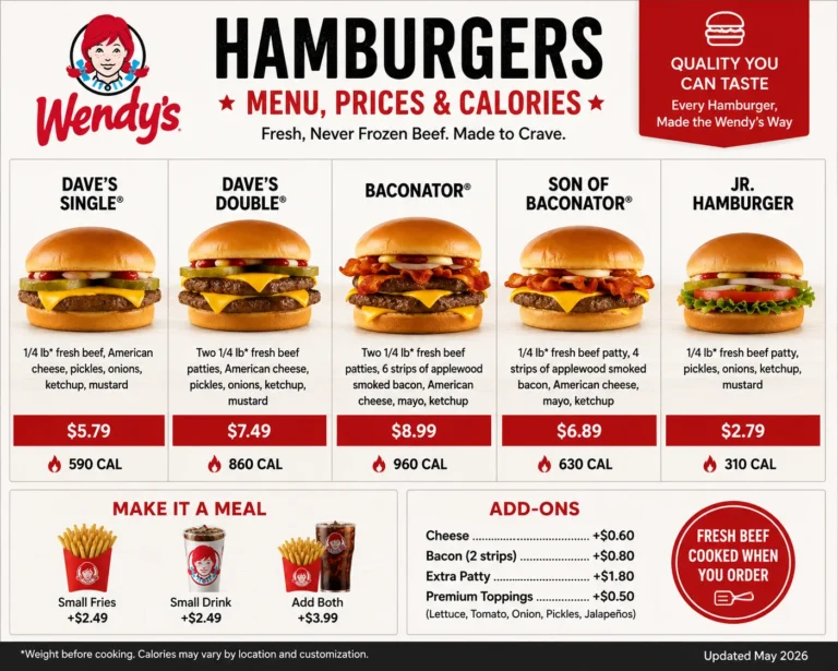 wendys hamburgers