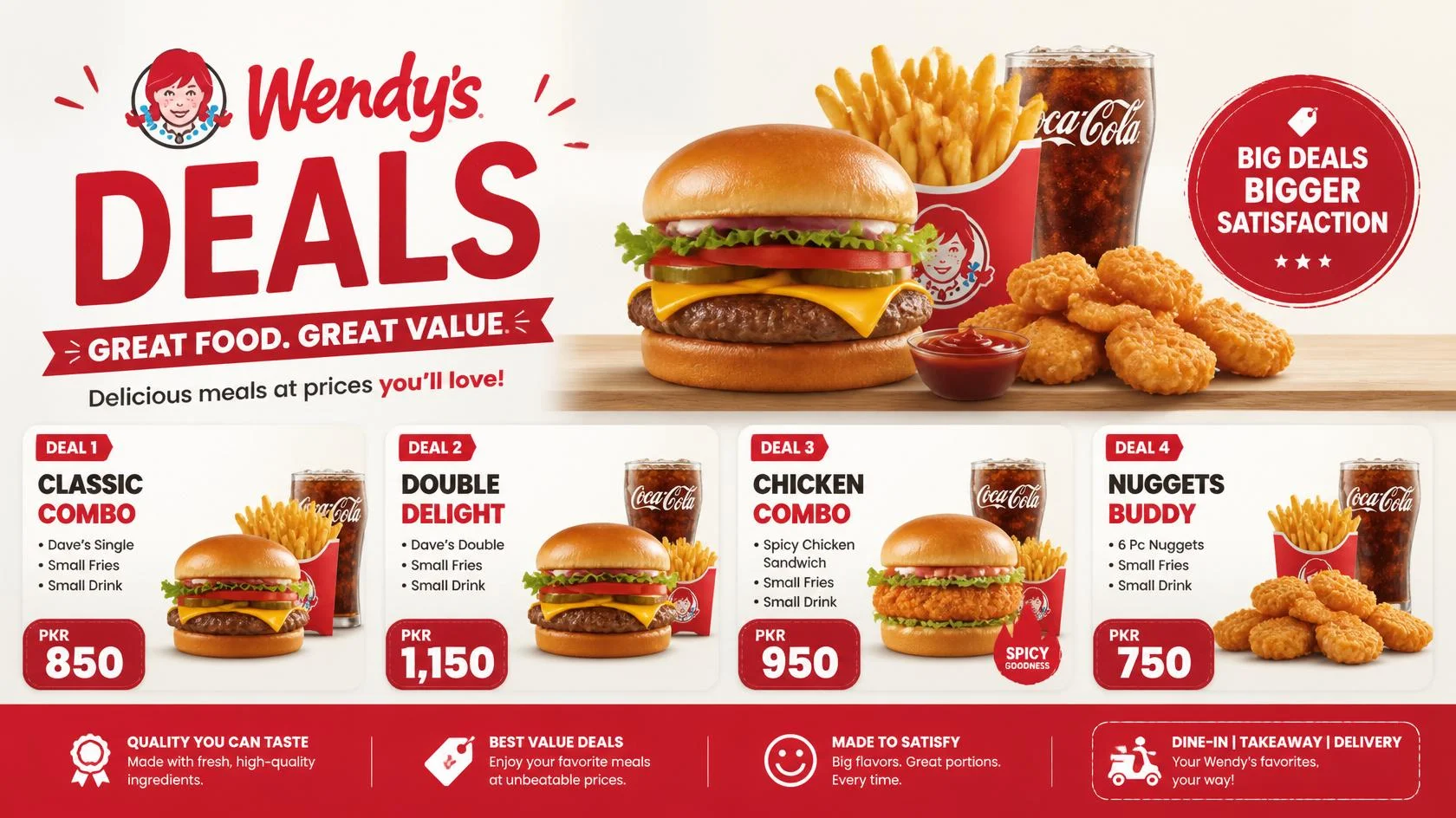 Find Wendys deals today including coupons, app offers, and affordable meal choices