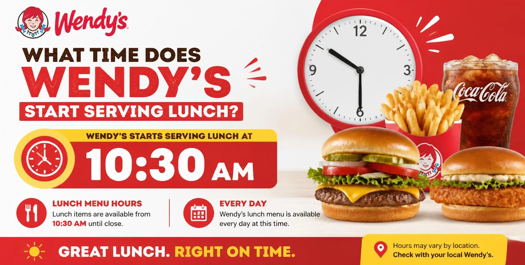 What Time Does Wendy's Start Serving Lunch